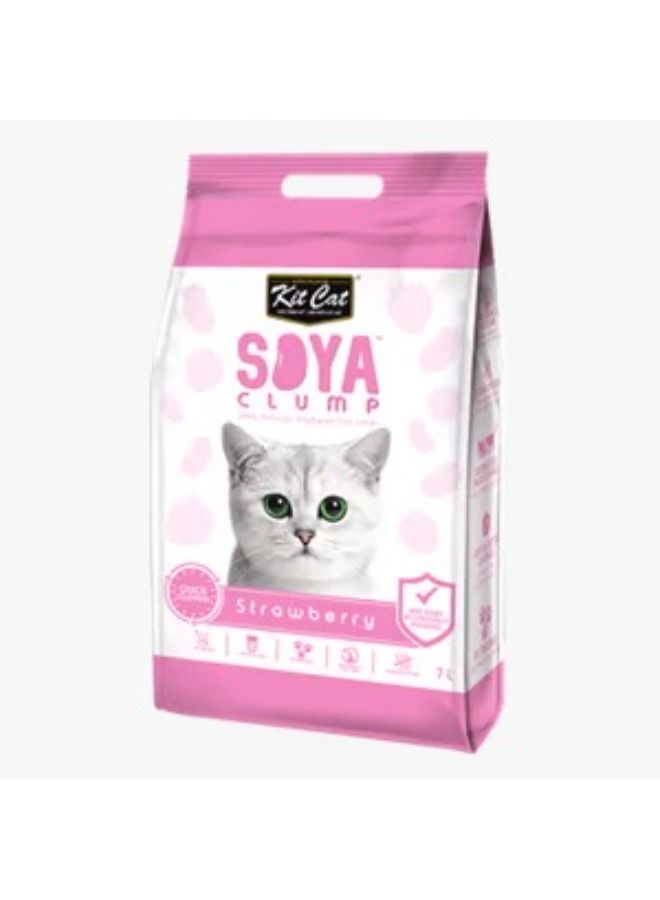 Kit Cat Pure strawberry petal cat litter 7 liters - Image 1