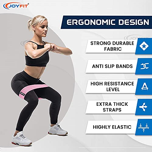 JoyFit Cotton Resistance Bands Set, Suitable for Men and Women(3 Pc Set) - Image 4