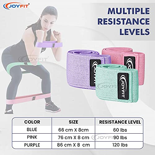 JoyFit Cotton Resistance Bands Set, Suitable for Men and Women(3 Pc Set) - Image 3