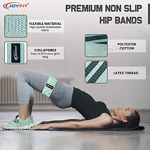 JoyFit Cotton Resistance Bands Set, Suitable for Men and Women(3 Pc Set) - Image 2