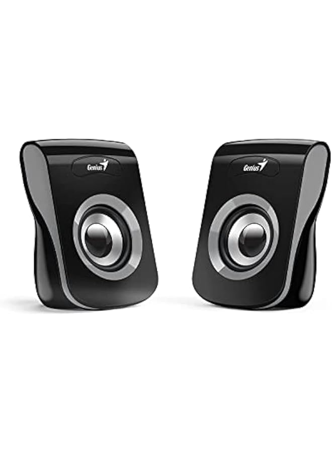 جينيس مكبر صوت USB ستيريو متعدد الوسائط Sp Q180 2.0 باللون الرمادي - Image 1