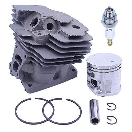 Adefol 47MM Nikasil Cylinder Piston Kit for Stihl MS362 MS362C Chainsaw MS362 Cylinder Piston Assembly Kit with Spark Plug Replacement Parts for 1140 020 1200 47mm Bore