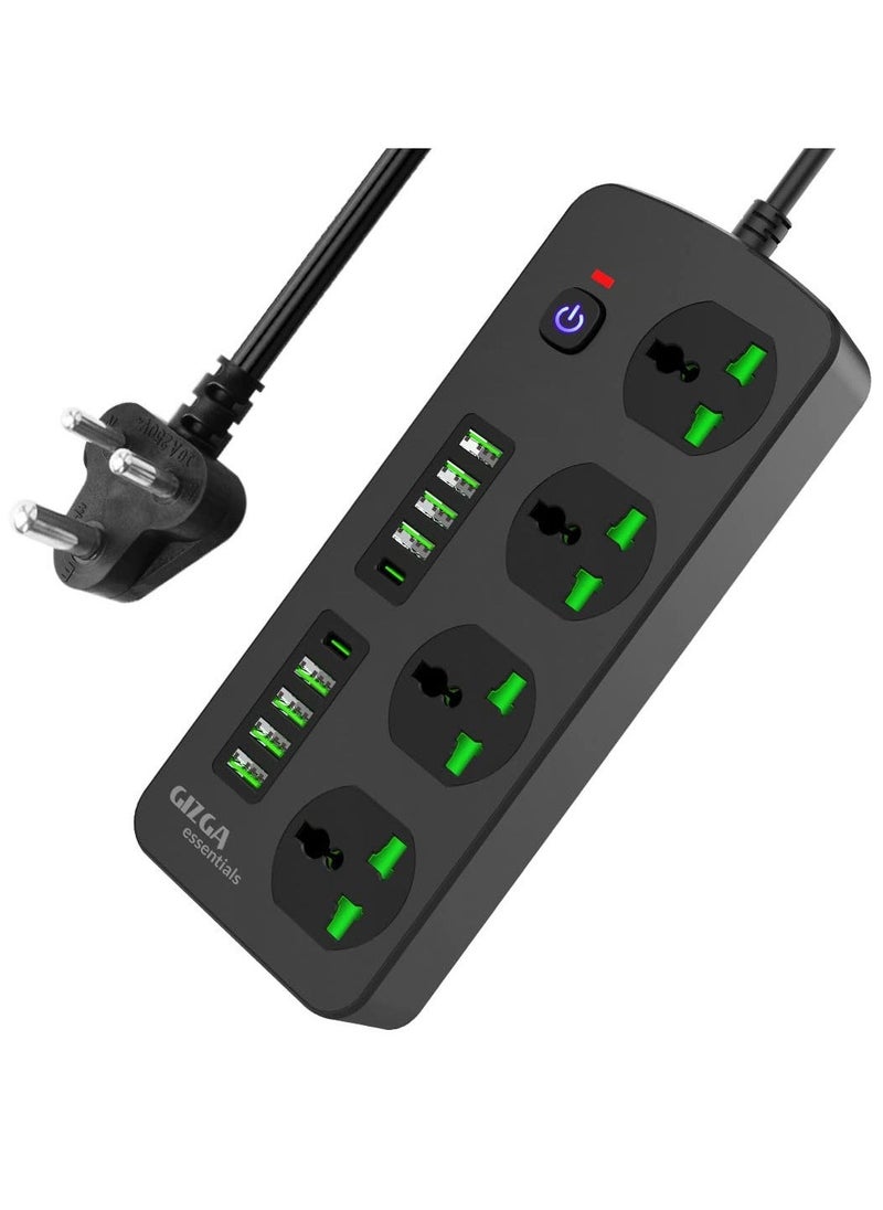 BGM 8-Port USB Power Extension Board with 2 PD 20W Ports, Cable Protector & Wire Organizer Clips  - Image 1