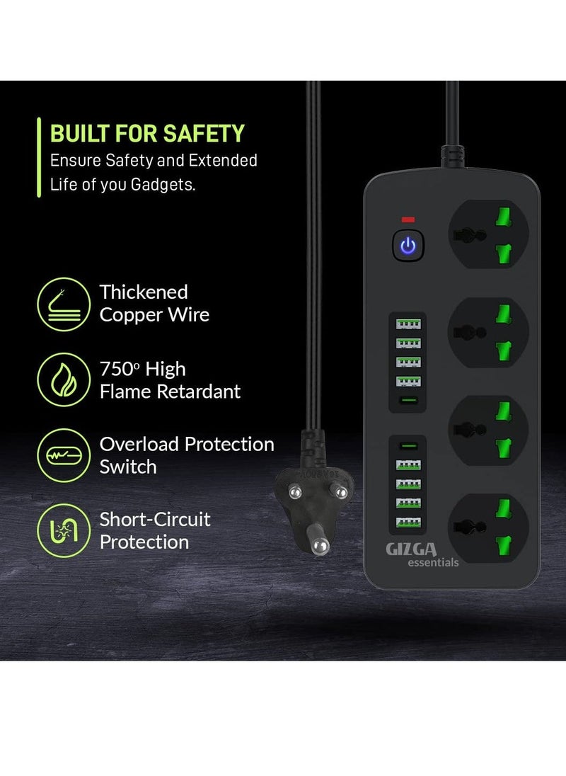 BGM 8-Port USB Power Extension Board with 2 PD 20W Ports, Cable Protector & Wire Organizer Clips  - Image 3