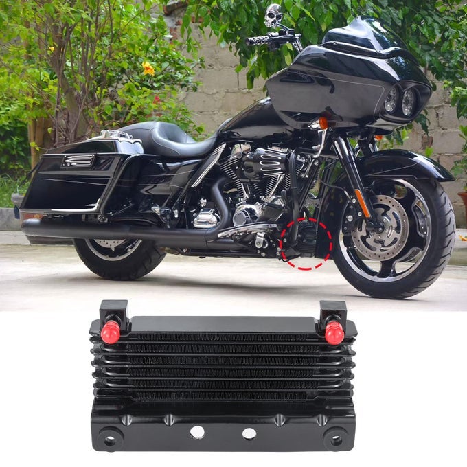 Motorcycle Oil Cooler Radiator Fit For Harley Touring Road Electra Street Glide Road King 20092016