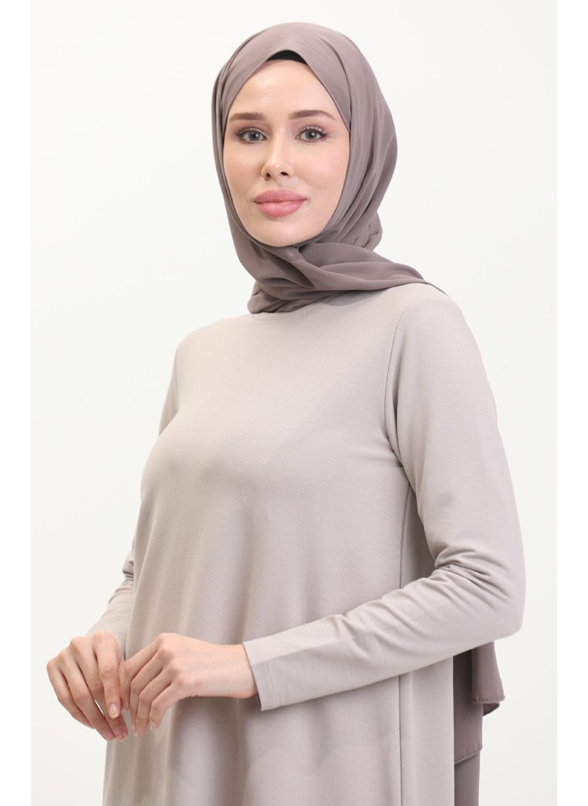 Sefa Merve Skirt Garnish Tunic 10508-03 Stone  - Image 3