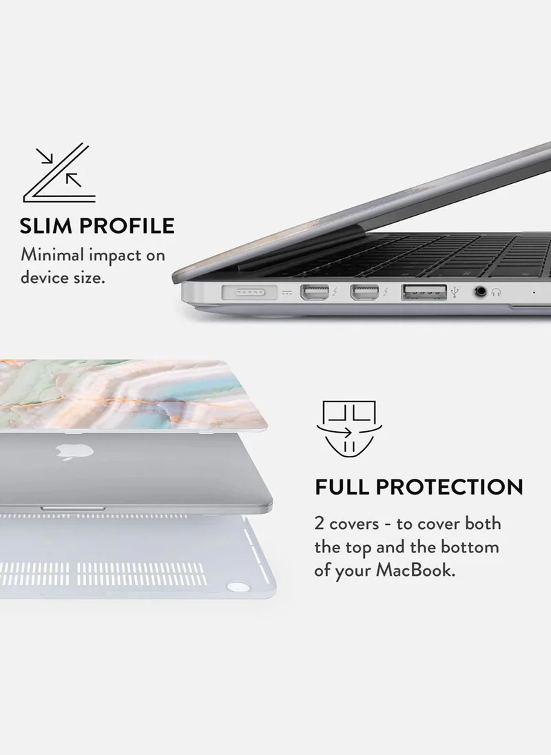 BURGA Protective Premium Hard Case Cover For Apple MacBook Pro 13 Inch Model A2251 with Retina Display Touch ID Printed Design Hard Shell Laptop Case, Pastel Hues