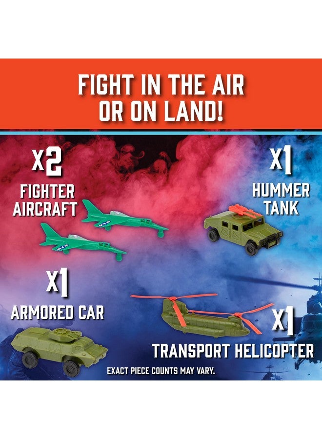 SCS Direct جنود الجيش الحديثة لعبة الأشكال - مجموعة كبيرة 70 قطعة - مجموعة ألعاب جنود الحرب العالمية الثانية مع الأسلحة والمعدات والإكسسوارات، ألعاب القتال والجيش للأولاد - رائعة لوقت اللعب، الديورات، الهدايا - Image 4