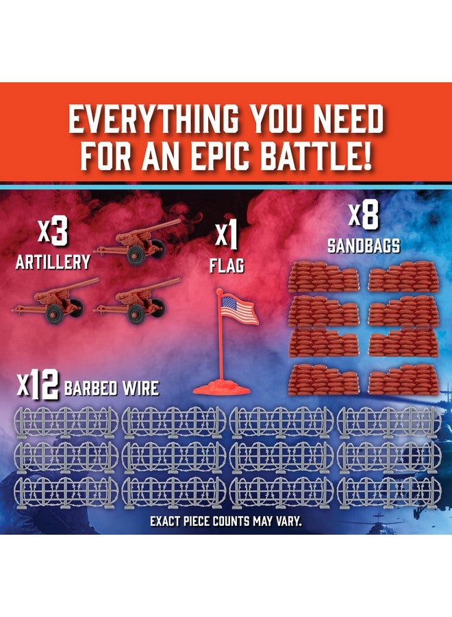 SCS Direct جنود الجيش الحديثة لعبة الأشكال - مجموعة كبيرة 70 قطعة - مجموعة ألعاب جنود الحرب العالمية الثانية مع الأسلحة والمعدات والإكسسوارات، ألعاب القتال والجيش للأولاد - رائعة لوقت اللعب، الديورات، الهدايا - Image 5