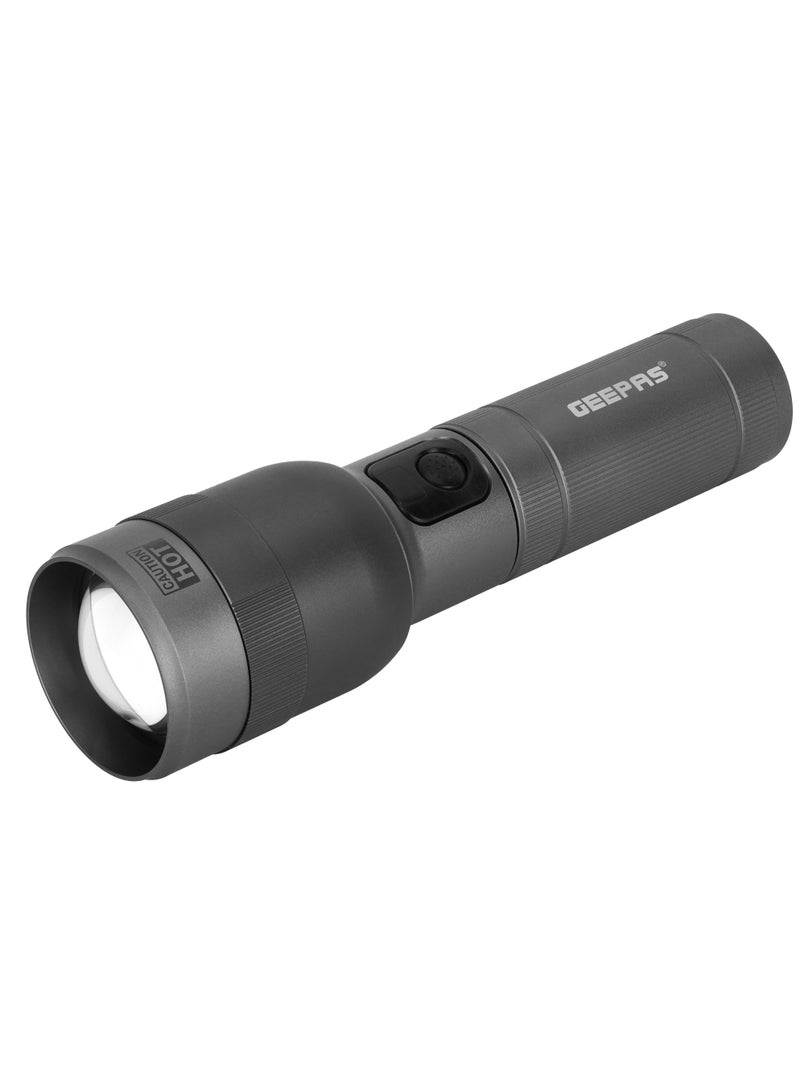 GEEPAS Digital Zoomable LED Flashlight 60 W | 244MM Flash Light With Cree Led - Image 2