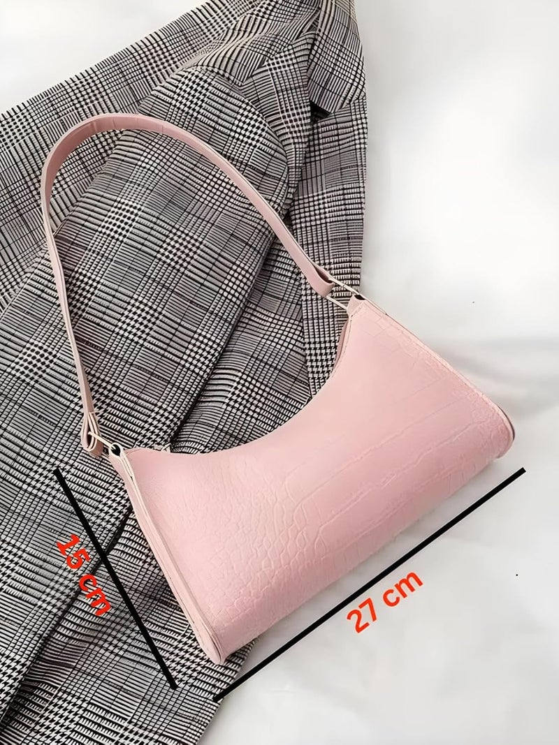 Like Style حقيبة يد من جلد PU الملمس مع إغلاق بسحاب، حجرة واسعة، للاستخدام اليومي - Image 5