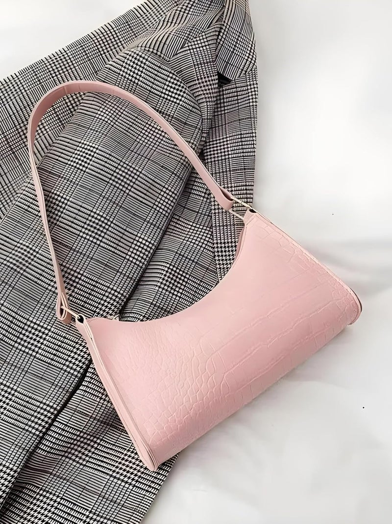 Like Style حقيبة يد من جلد PU الملمس مع إغلاق بسحاب، حجرة واسعة، للاستخدام اليومي - Image 3