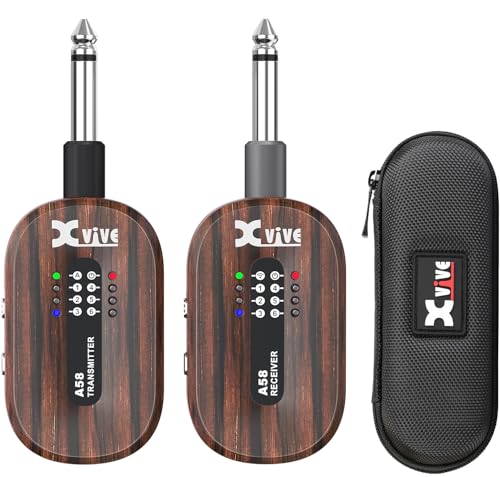 Xvive A58 Wireless Guitar System with 5.8GHz Transmitter and Receiver (Rosewood) - Image 1