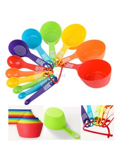 Lavish 12-Piece Colorful Measuring Cups & Spoons Set Perfect for Baking & Cooking  - Image 2