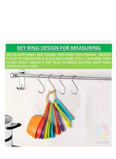 Lavish 12-Piece Colorful Measuring Cups & Spoons Set Perfect for Baking & Cooking  - Image 4