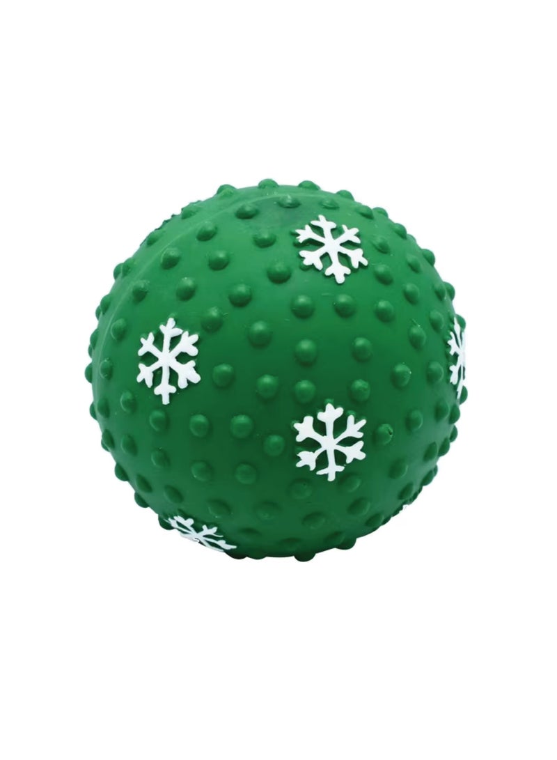 Delight Pet Ball Christmas Design Green