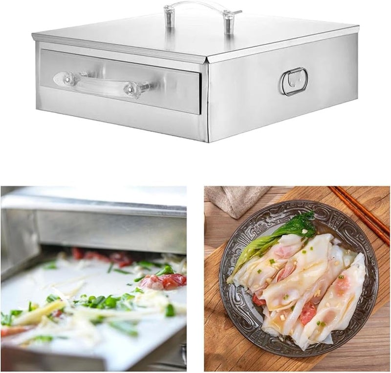 304 الفولاذ المقاوم للصدأ صينية تبخير لفائف الأرز المعكرونة أدوات طبخ ديم سوم قوانغدونغ - Image 4