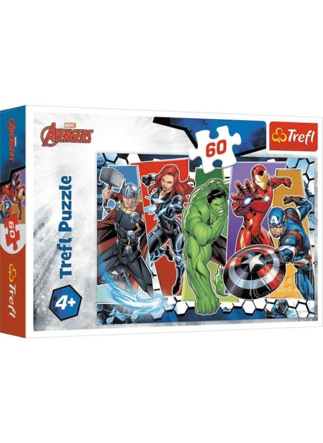 Trefl Trefl Puzzles - "60" - The Avengers Invincible / Disney Marvel The Avengers 
