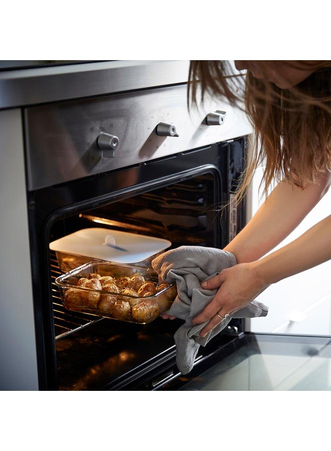 erorex Food container with lid, rectangular glass/bamboo, 1.0 l - Image 4