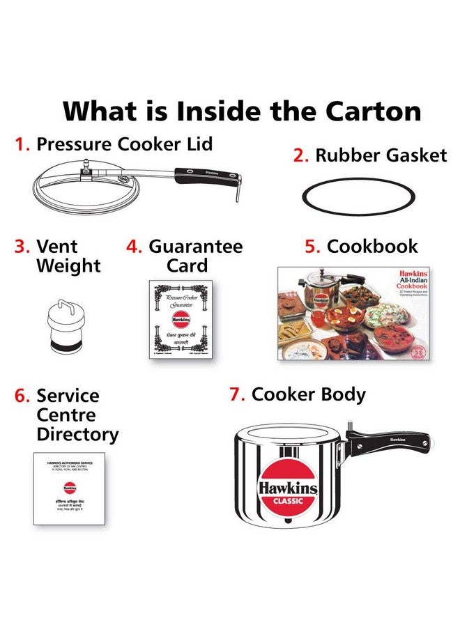 Hawkins Aluminium 3 Litre Classic Pressure Cooker, Tall Design Inner Lid Cooker, Best Cooker, Silver (Cl3T) - Image 5