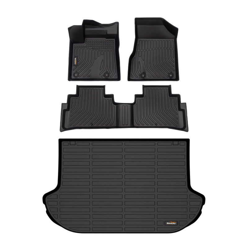 Binmotorfor Nissan Murano 202420175 S SL SV Midnight Edition Platinum Floor Mats Cargo Liner All Weather Heavy Duty Car Floor Liners for Murano AccessoriesBlack