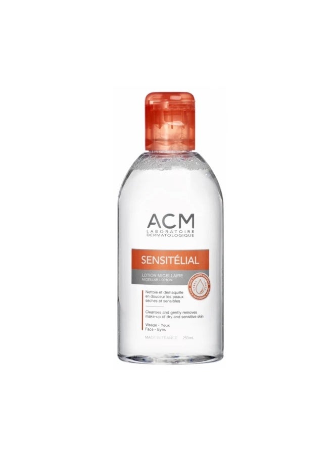 ACM Laboratoire dermatologique Sensitelial Micellar Lotion Make Up Facial Cleanser and Remover Micellar Water For Sensitive Reactive Dry Skin 250 ml 