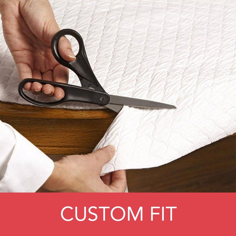 LAMINET - Deluxe Cushioned Heavy-Duty Quilted Table Pad Protector for Dining Room Table - 52" x 108" Oblong | Waterproof Vinyl Table Padding Under Tablecloth Cover for Rectangular Square Tables - Image 2