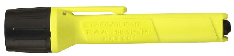Streamlight 67101 2AA ProPolymer 65-Lumen HAZ-LO Intrinsically Safe, Waterproof, Alkaline Battery Powered LED Flashlight – Yellow - Image 2