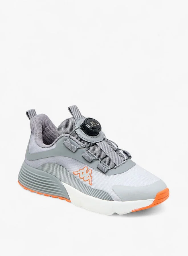 Kappa Boys' Logo Print Sports Shoes with Rotating Buckle Closure