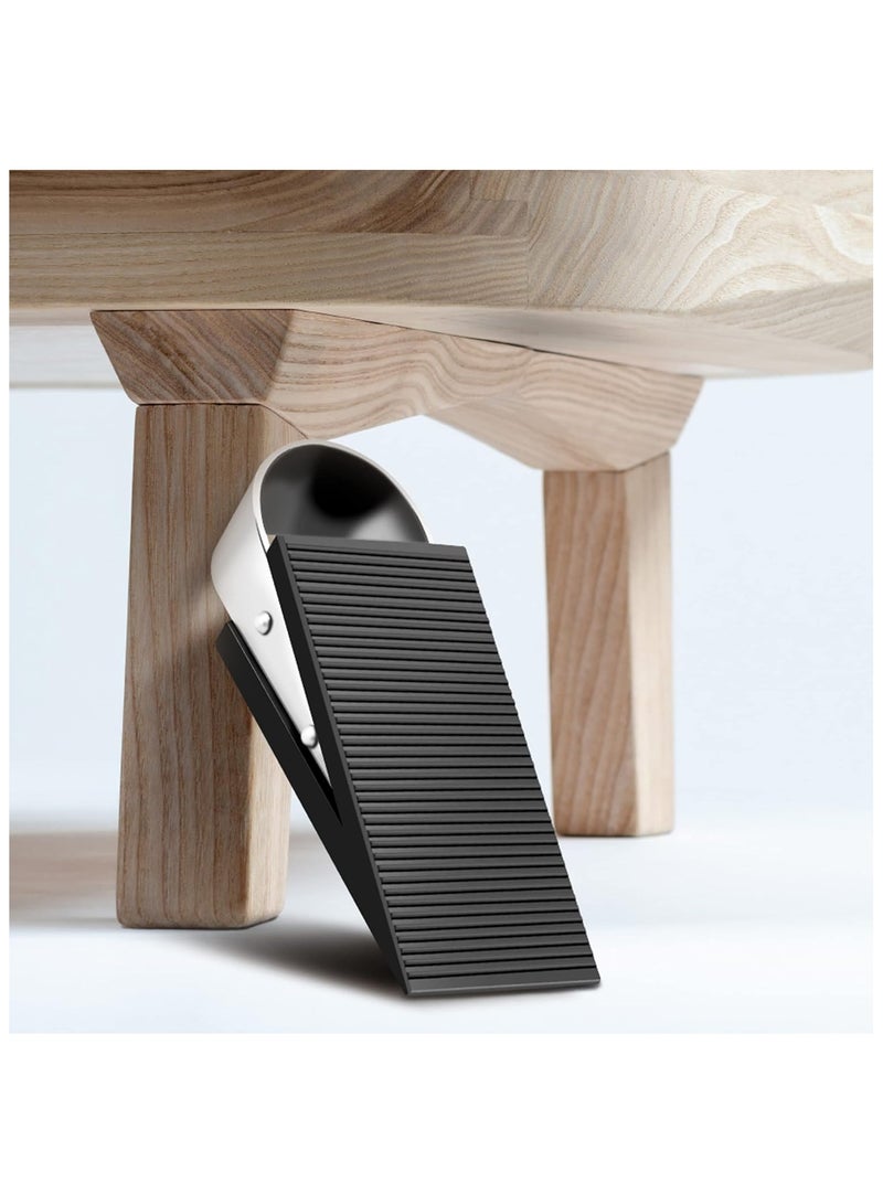 Heavy Duty Door Stop, 1 Black (Stainless Steel, Rubber, Floor Mount, Contemporary Style, Door Stop) - Image 1