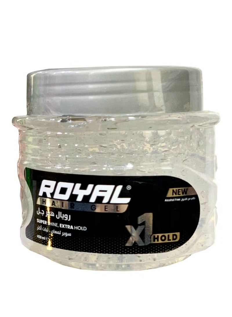رويال جل شعر تثبيت اكثر 450 مل أبيض