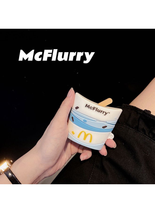 Yi Creative McDonald's Wheat Whirlwind Protective Cover Apple Bluetooth Earphone Case // Generation-Body Color:A Hook-Memory Capacity:Airpods3 [Third Generation]