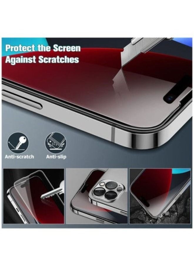 ACLIX - (2+2 Pack) Compatible With iPhone 14 Pro Max 6.7”HD Screen Protecto+2 Pack Camera Lens Protector,Touch Sensitive,Compatible With iPhone 14 Pro Max 9H Hardness Tempered Glass Screen Protector - Image 1