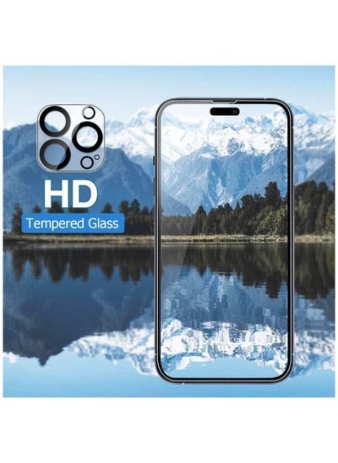 ACLIX - (2+2 Pack) Compatible With iPhone 14 Pro Max 6.7”HD Screen Protecto+2 Pack Camera Lens Protector,Touch Sensitive,Compatible With iPhone 14 Pro Max 9H Hardness Tempered Glass Screen Protector - Image 1