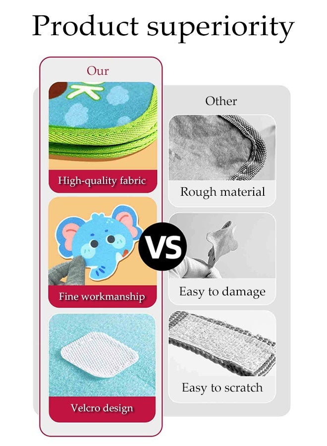 Baby Montessori Quiet Felt Book,Sensory Felt Activity Book,Baby Educational Sensory Toy,Montessori Busy Book for 1-3 Age - Image 4