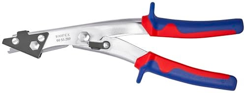KNIPEX Tools - Sheet Metal Nibblers, Multi-Component (9055280), Red - Image 1