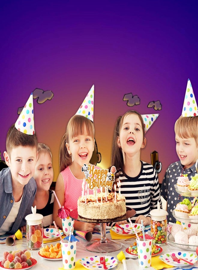 Seyal Charlie Broown Happy Birthday Cake Topper, Classic Cartoon Style Cake Topper for Birthday Celebration, Premium Cardstock Cake Decor for Themed Parties, Cake Decoration for Home and Event Celebrations - Image 3