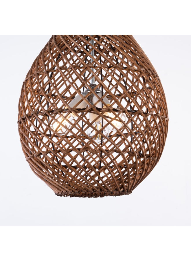 tbshomelamp Bamboo-Boho Celling Lighting Beige  30x40 cm  - Image 1