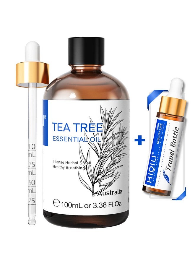 HIQILI 100Ml Tea Tree Oil, Toenail Fungus, Nail Growth, Hair Restoration, Can Be Added To Shampoo, Body Wash, Foot Soak Use - 3.38 Fl. Oz. - Image 1