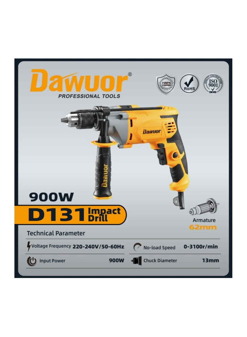 DAWUOR-D131 900W 13mm Industrial Drill  - Image 2