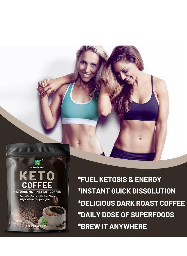Wins Town KETO Fat Burning Slimming Detox Instant Coffee 10g*10 Bag  - Image 3