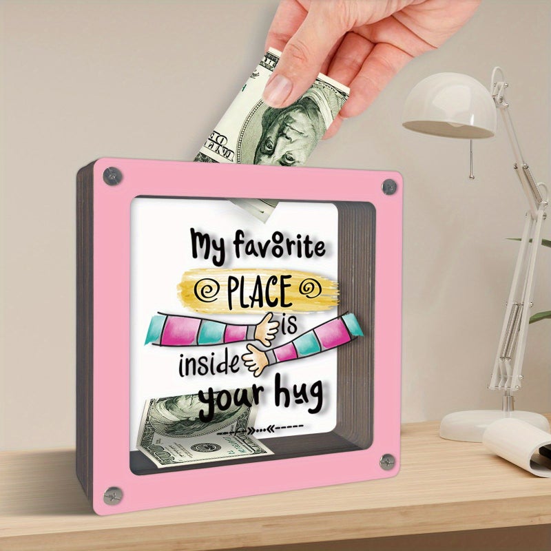 1pc Rounded Saving Jar Coin Bank Gifts For Bosom Friend Theme Series Unique Piggy Bank Good Habit Building Tool Home Decor Practical Saving Gift - Image 1