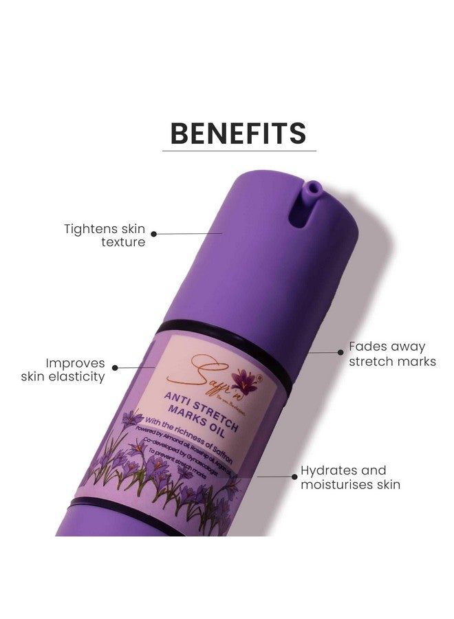 Saffr'n Anti Stretch Marks Oil with Saffron extract to Prevent Stretch Marks | 30 ml - Image 5
