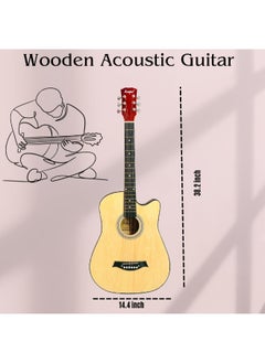 Megarya Megarya 38" Natural Acoustic Guitar Starter Kit (Combo Offer)  - Image 3