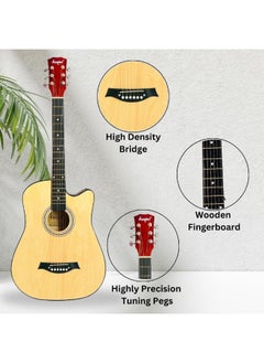 Megarya Megarya 38" Natural Acoustic Guitar Starter Kit (Combo Offer)  - Image 2