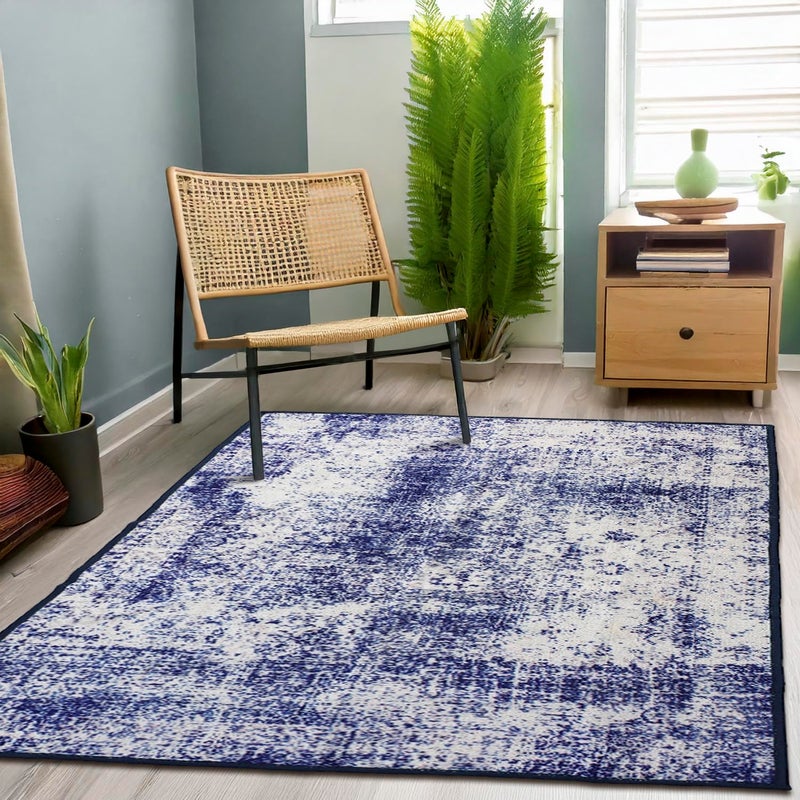 Status Contract Rugs for Living Room|(3x5ft) Printed Carpet for Living Room Decor|Anti Skid Backing Home Essentials| Boho Rugs for Living Room (Vintage 416), Polyester, Multicolor, Rectangular - Image 1