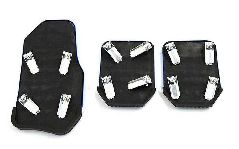 Autofetch Non-Slip Manual XB-373 Car Pedals Kit Sports Pad Covers (Set of 3) (Blue) for Maruti Zen Old - Image 2