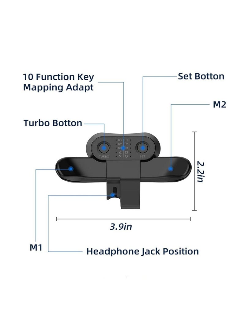 Generic Controller Back Button Attachment Compatible with SONY PS4 Gamepad Rear Extension Adapter Electronic Machine Accessories for PS4 Controller  - Image 2
