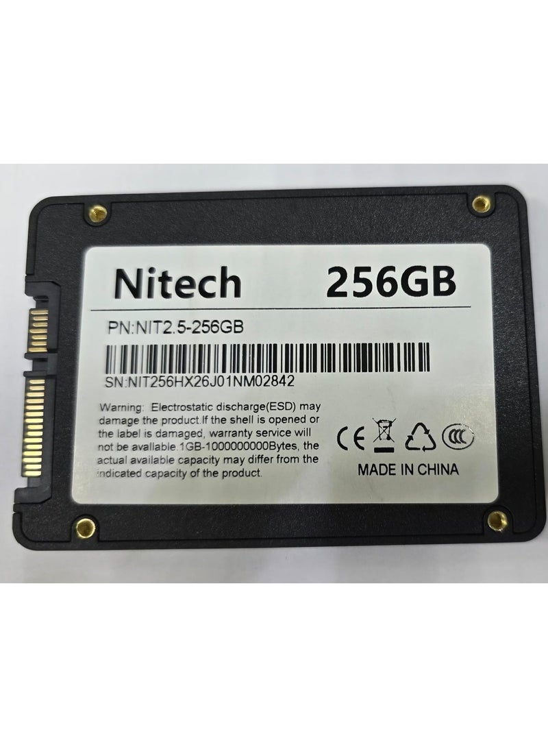 Nitech Internal Ssd NITECH 256gb Ssd Hard Drive For Laptop Sata 256 GB - Image 1