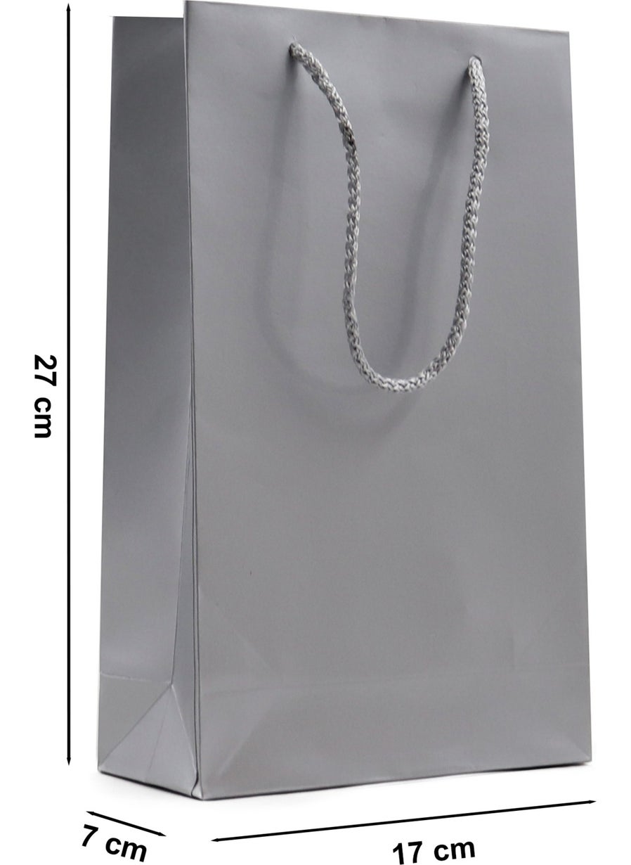 Repro Design Silver Premium Cardboard Bag 17 x 27 x 7 cm 2 Gift Bags  - Image 3